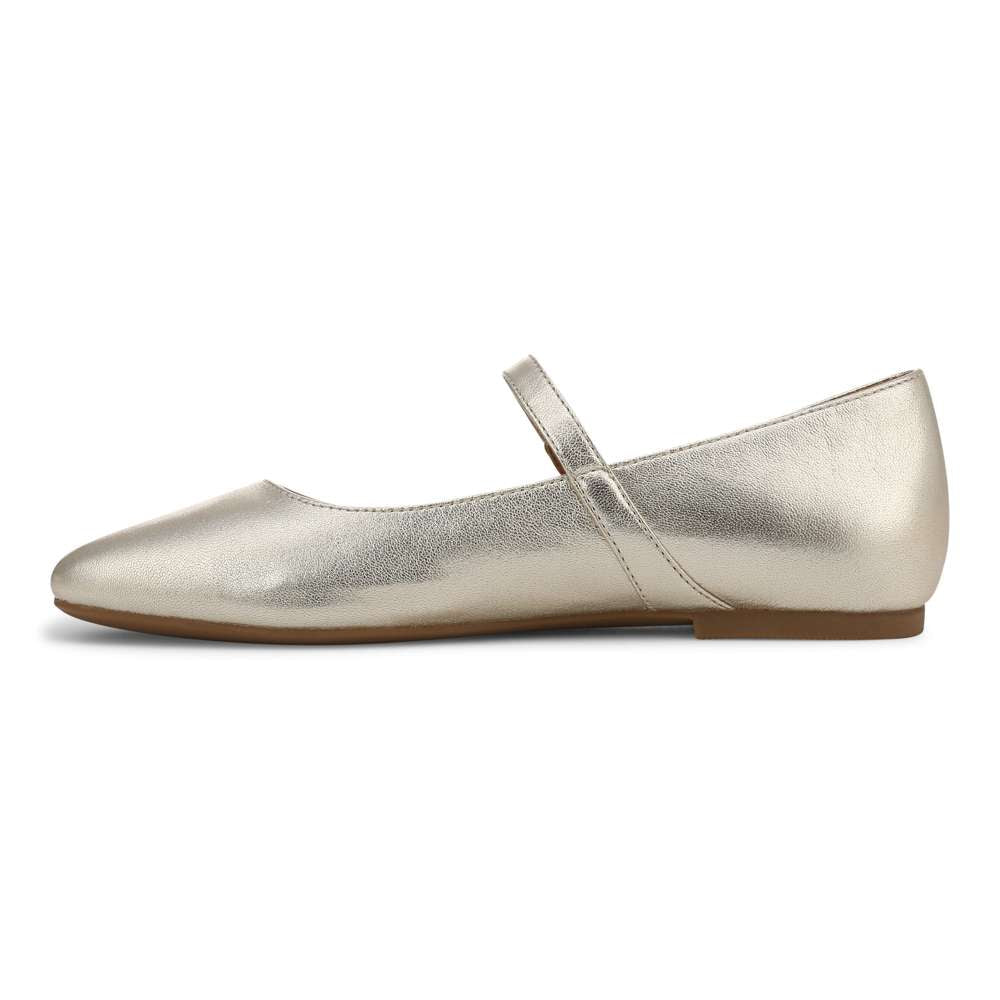Alameda Mary Jane Flat - Gold
