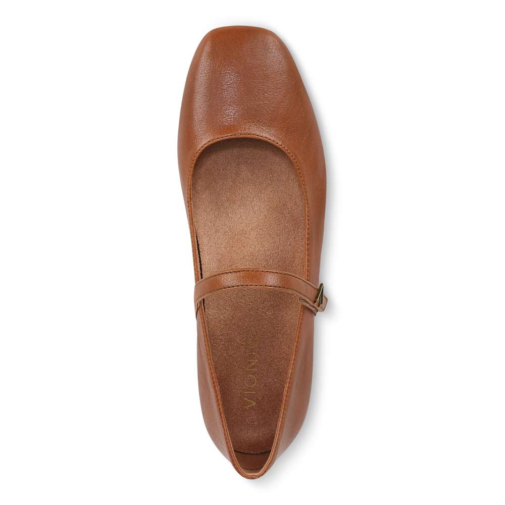 Alameda Mary Jane Flat - Tan