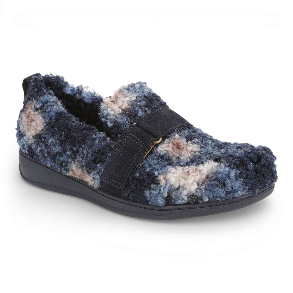 Imogen Slipper - Navy Multi