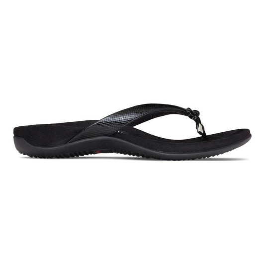 Bella Toe Post Sandal - Black Lizard