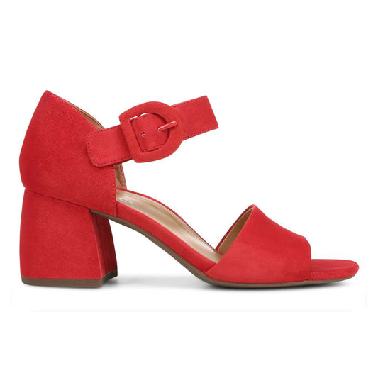 Chardonnay Heeled Sandal - Red
