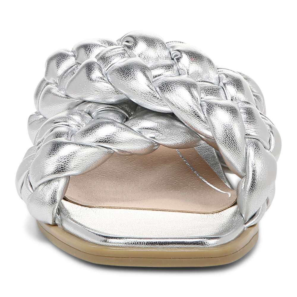 Kalina Slide Sandal - Silver Metallic