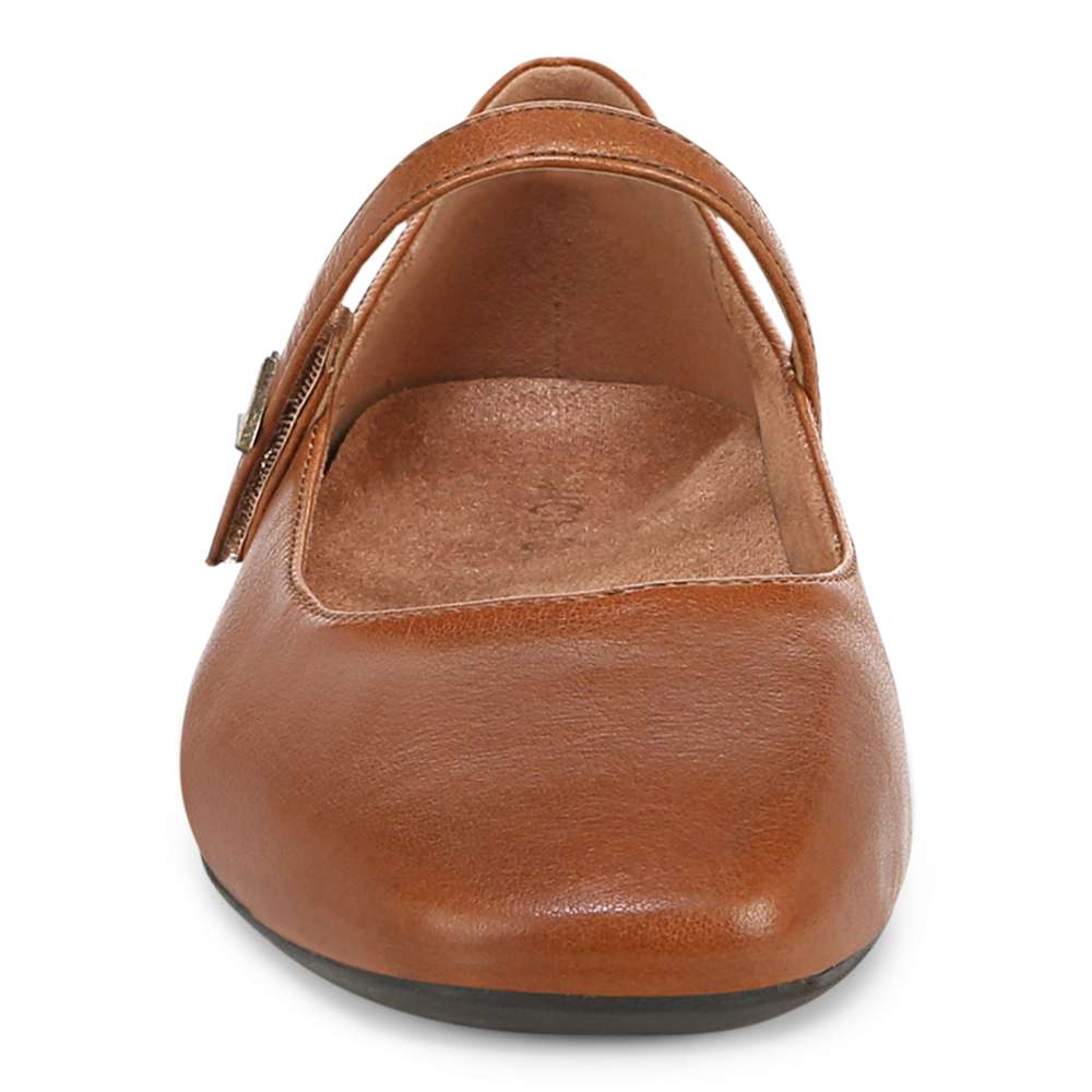 Alameda Mary-Jane Flat - Tan