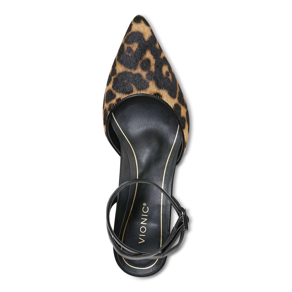 Jacynda Kitten Heel - Tan Leopard