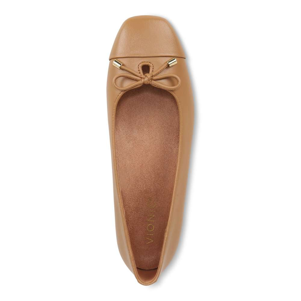 Klara Ballet Flat - Camel Leather