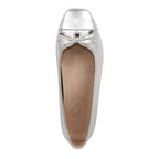 Klara Ballet Flat - Silver Leather