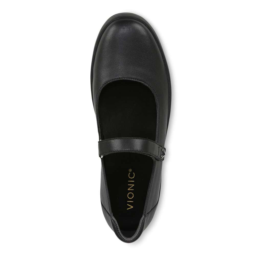 Uptown Mary-Jane - Black Leather