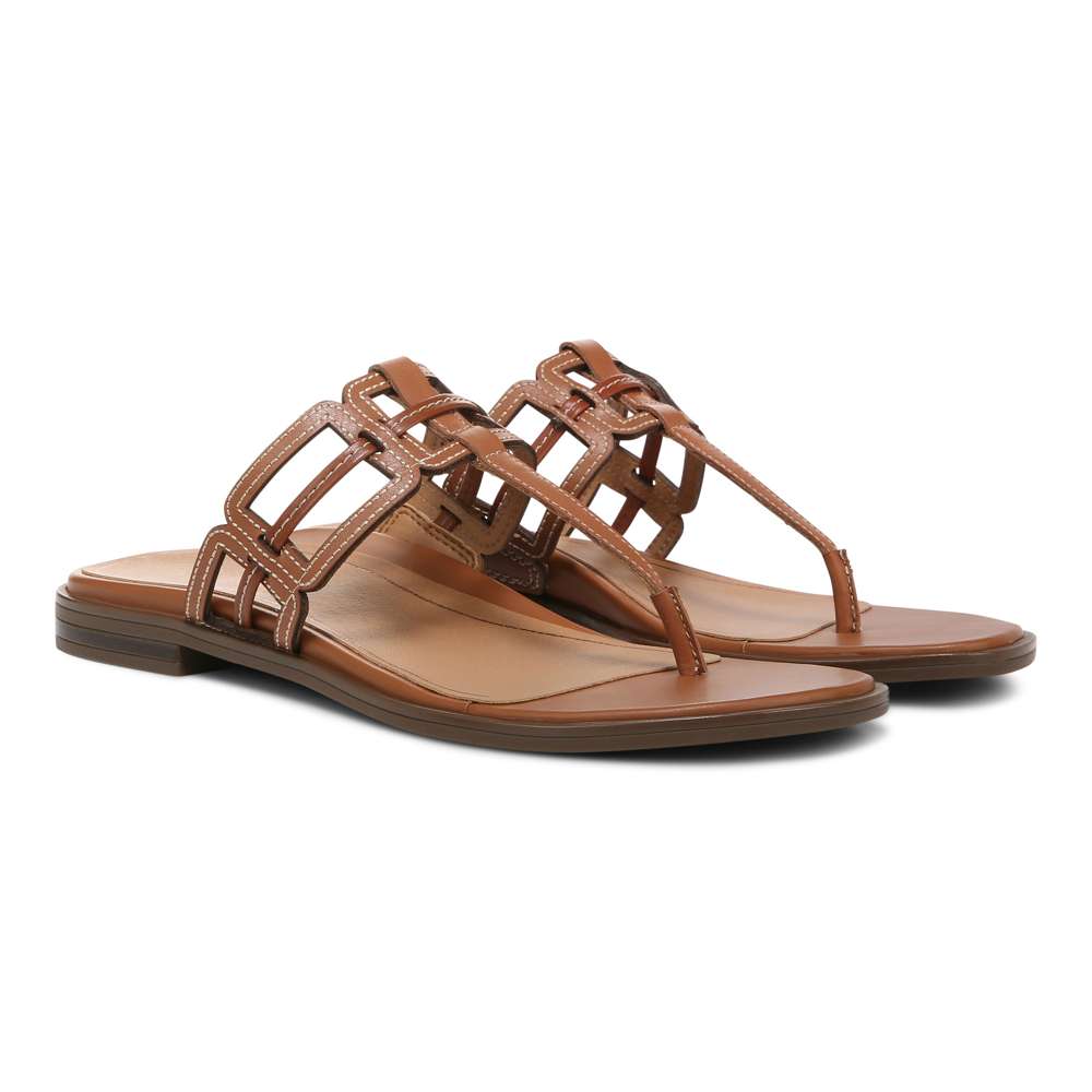 Alvana Toe Post Sandal - Tan