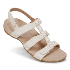 Amber Pearl Adjustable Sandal - Cream