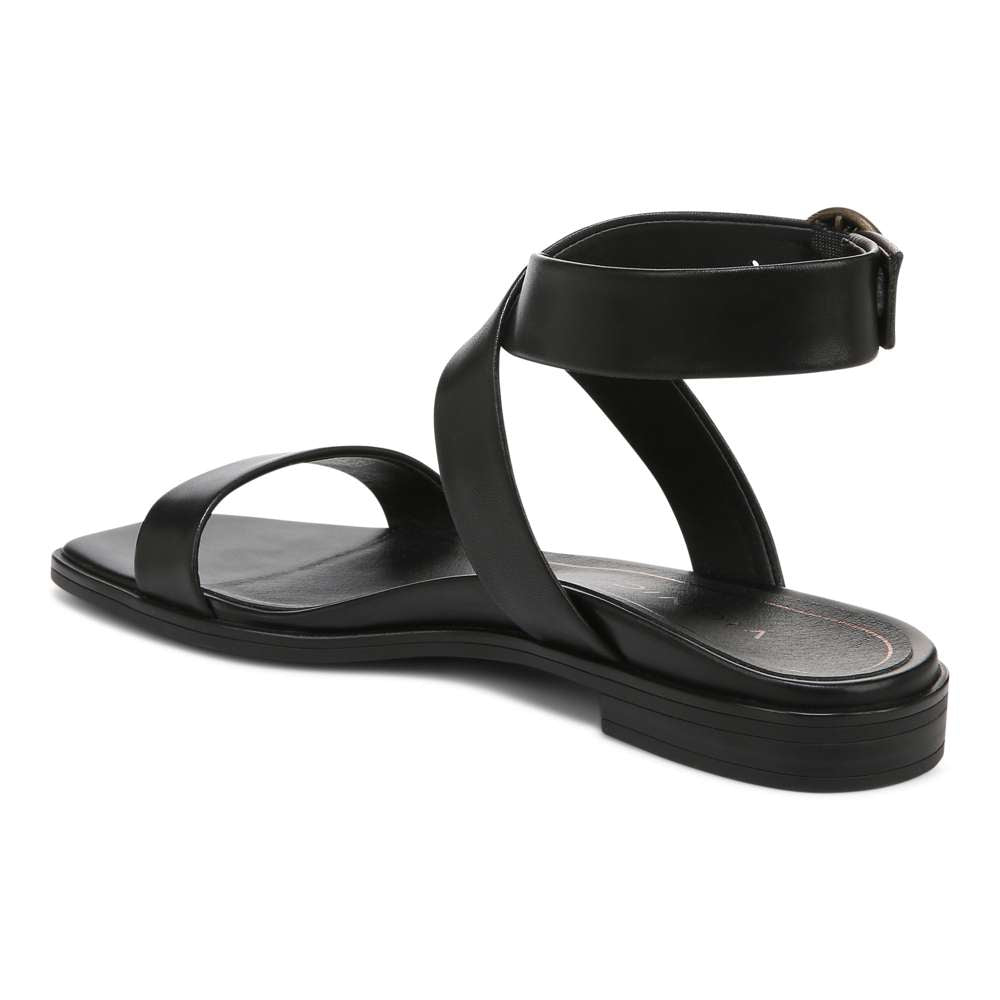 Anaya Sandal - Black Leather