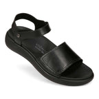 Awaken Recovery Sandal - Black Leather
