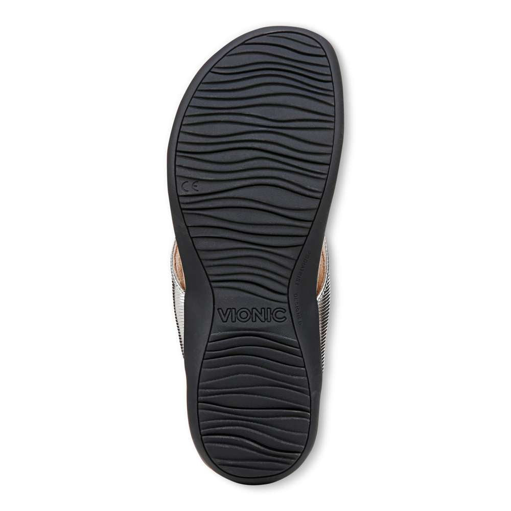 Bella Toe Post Sandal - Aluminium