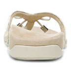 Bella Toe Post Sandal - Cream Botanical