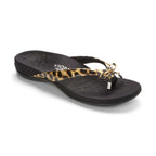 Bella Toe Post Sandal - Tan Leopard