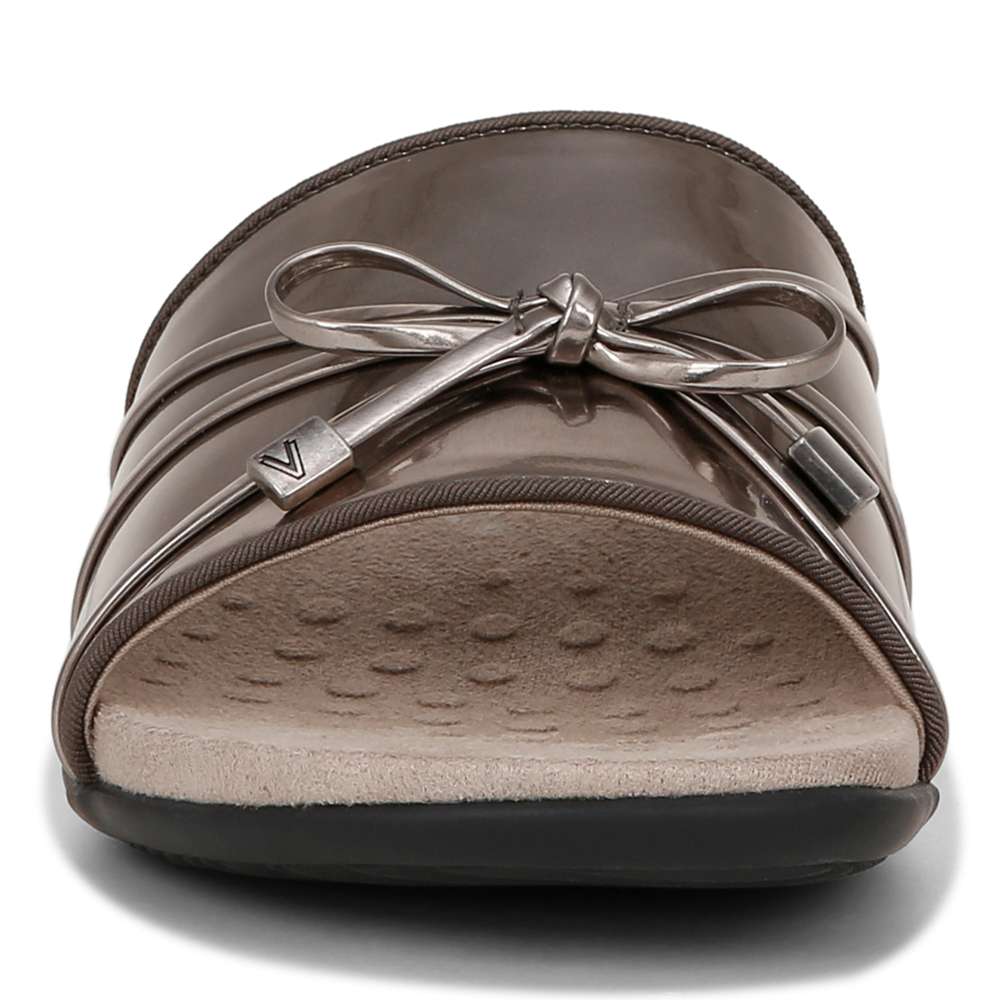 Vionic Bella Bella Slide - Pewter – Vionic Shoes