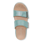 Brandie Flatform Slide - Aqua Metallic