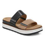Brandie Flatform Slide - Black/Tan