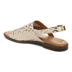 Ella Sandal - White Leopard