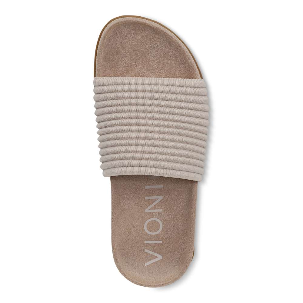 Evie Knit Slide - Cream