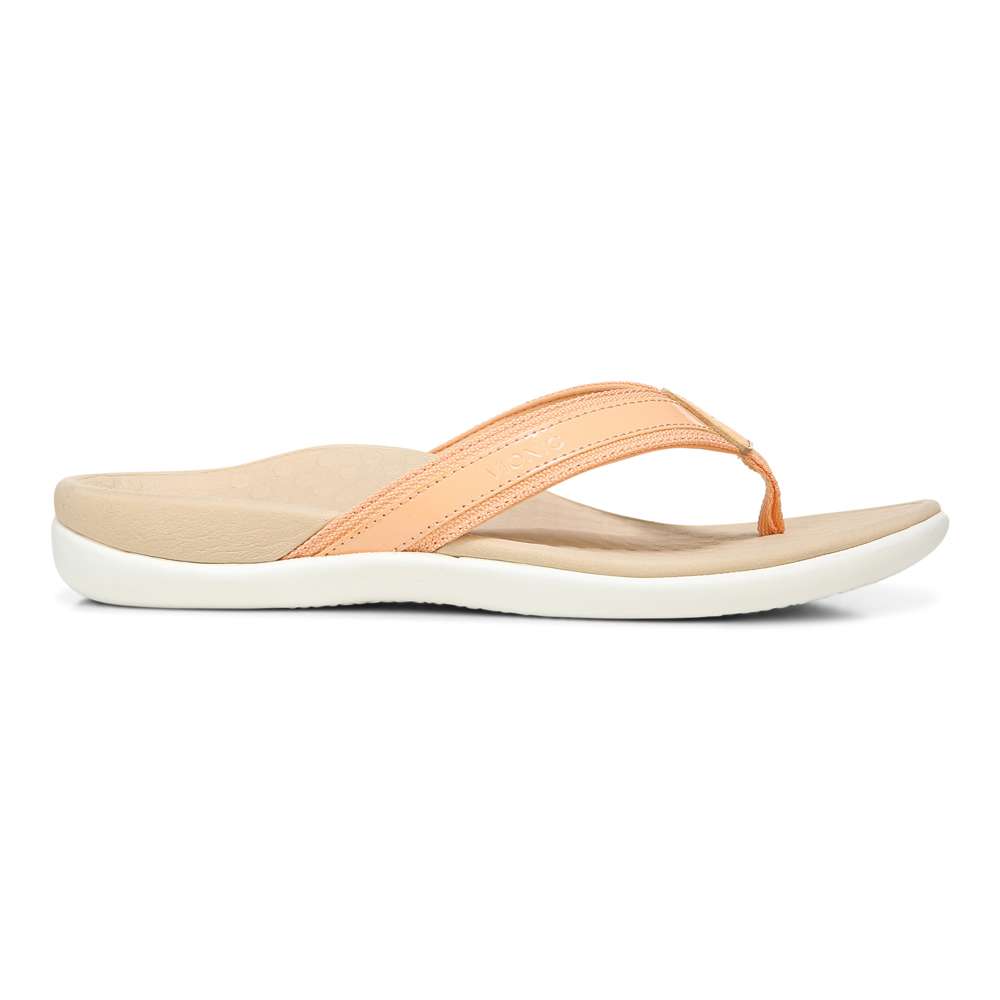 Islander Toe Post Sandal Apricot – Vionic Shoes