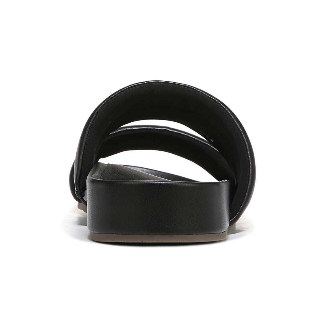 Mayla Slide Sandal - Black Nappa