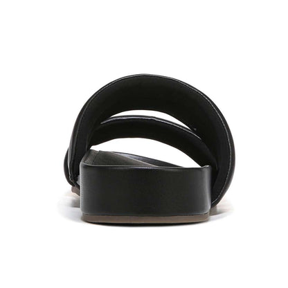 Mayla Slide Sandal - Black Nappa