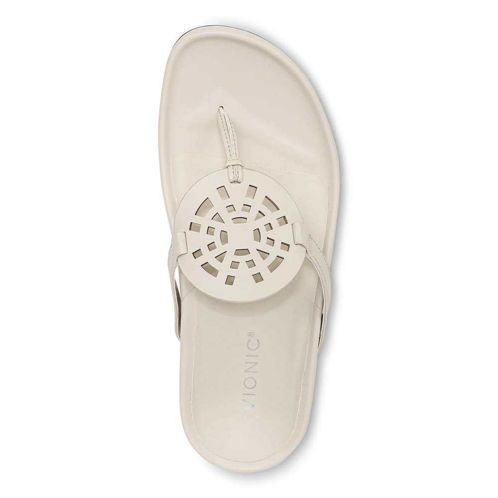 Solari Toe Post Sandal - Cream