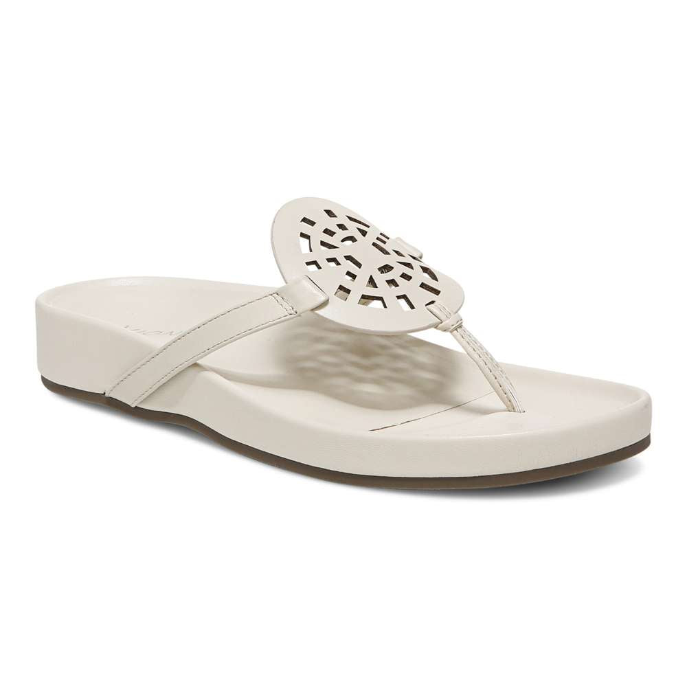 Solari Toe Post Sandal - Cream