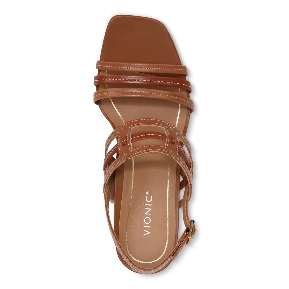 Zaphira Heeled Sandal - Tan