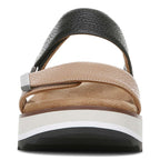 Brandie Flatform Slide - Black/Tan