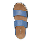 Brandie Flatform Slide - Vallarta Blue Linen