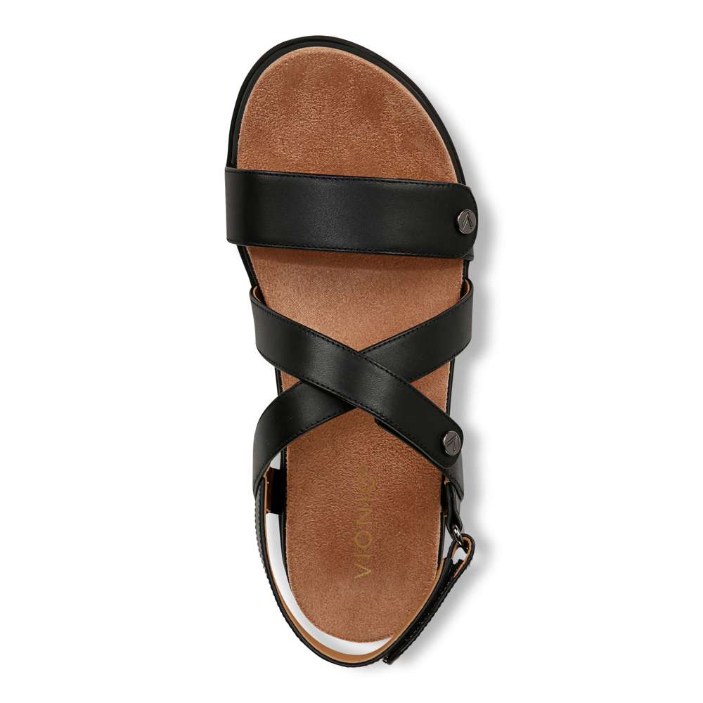 Cypress Back Strap Sandal - Black Leather