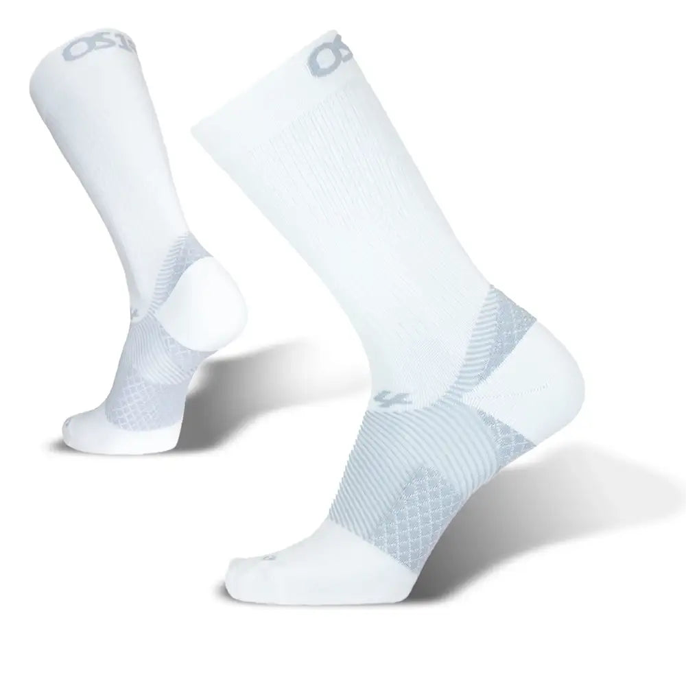Crew Plantar Fasciitis Compression Sock (FS4) - White