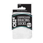 Compression Bracing Socks (FS4+) - White