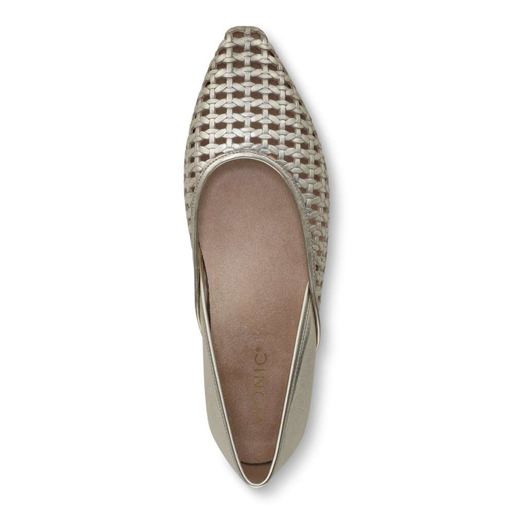 Gracia Woven Flat - Gold