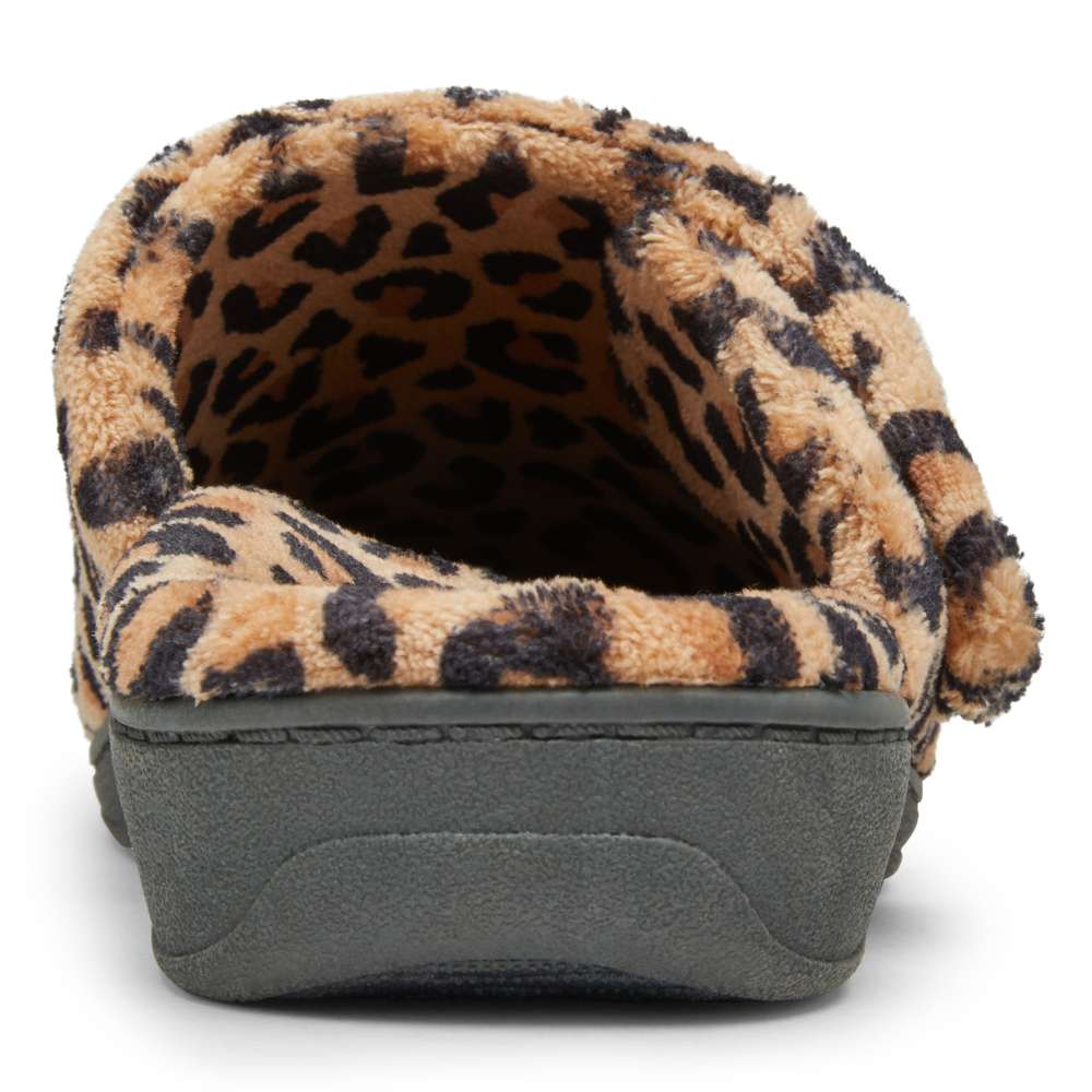 Gemma Mule Slipper - Natural Leopard