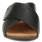 Leticia Wedge Sandal - Black Leather