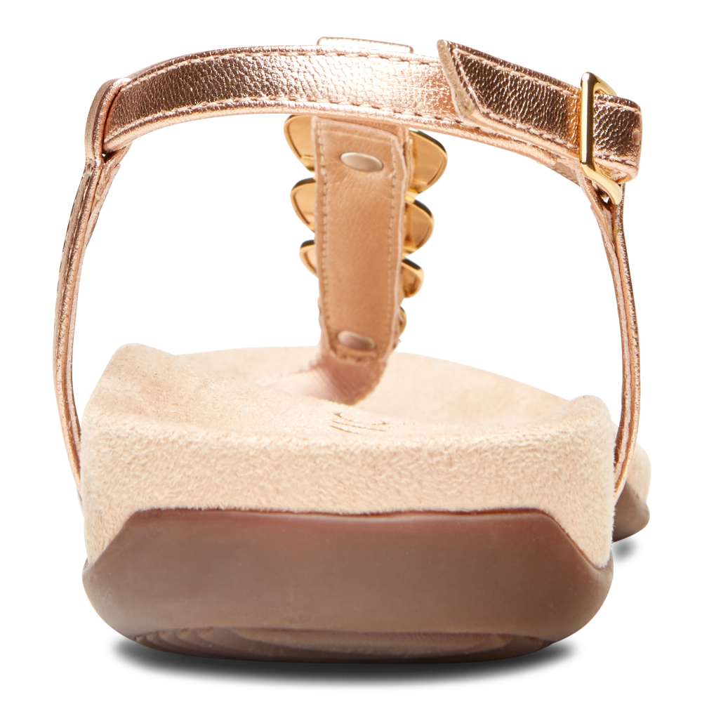 Miami T-Strap Sandal - Rose Gold