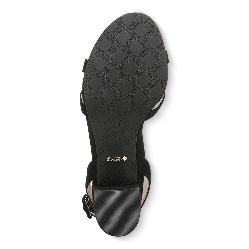 Rosabel Heeled Sandal - Black Suede