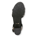 Rosabel Heeled Sandal - Black Suede