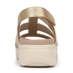Sabrina Flatform Sandal - Gold Leather