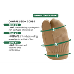 Left Turf Toe Bracing Sleeve (TT3) - Natural