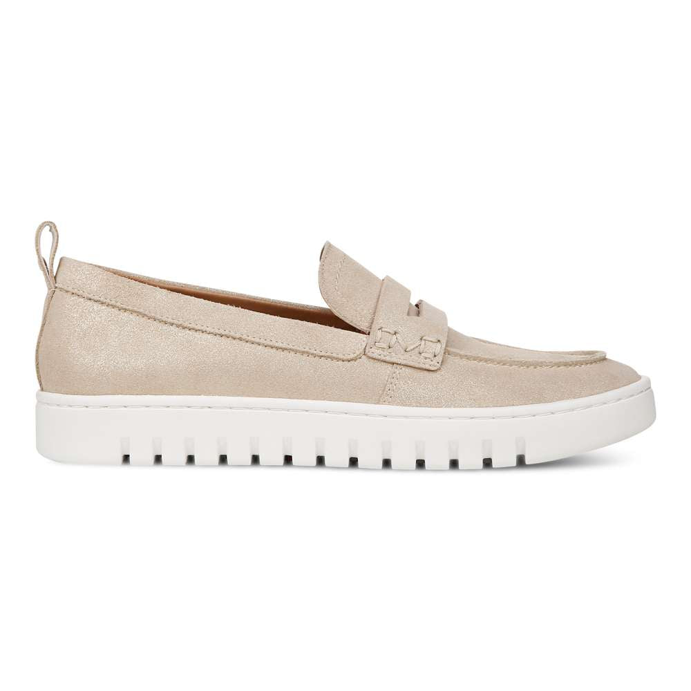 Uptown Loafer - Gold Metallic Leather