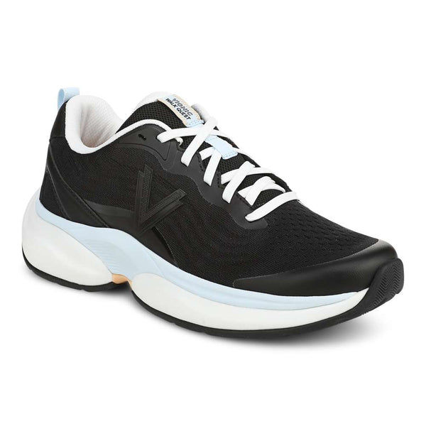 Vionic Walk Quest active walking sneaker in black
