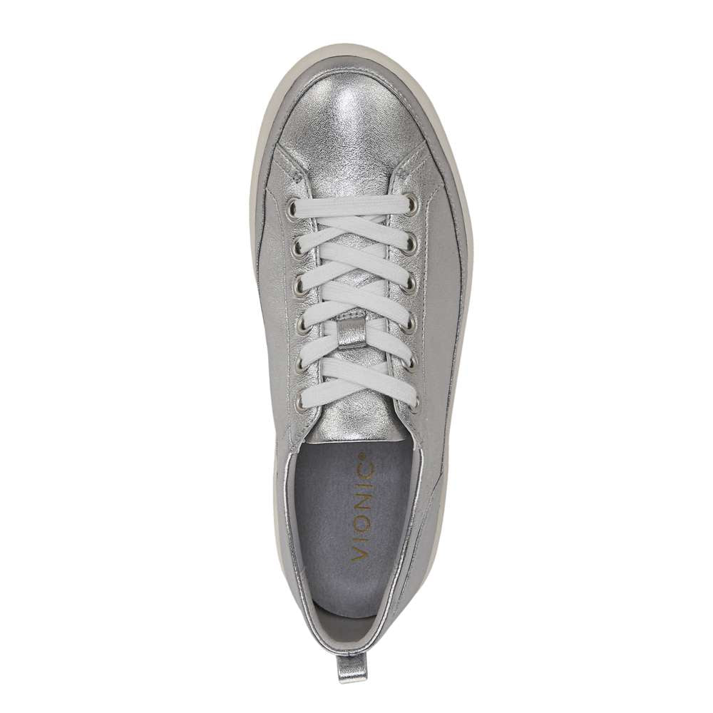 Winny Lace-Up Casual Sneaker - Silver