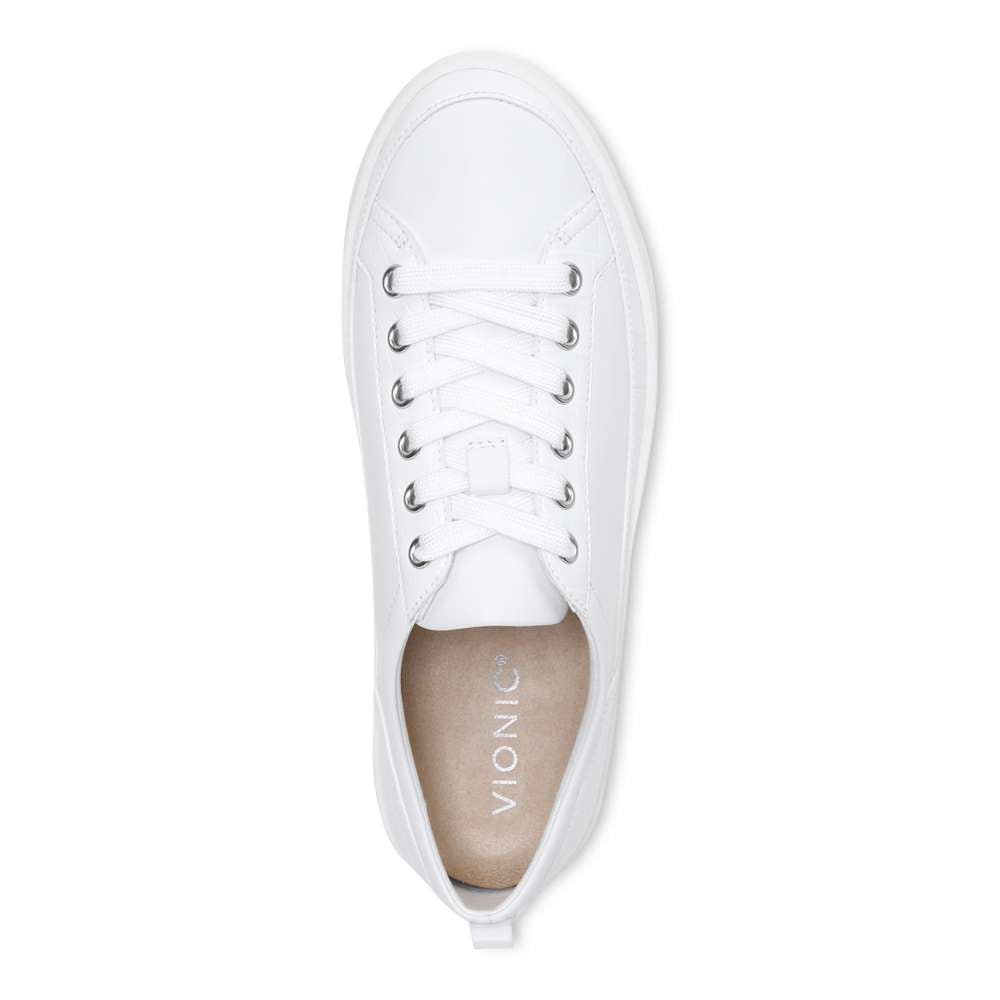Winny Lace-Up Casual Sneaker - White/White
